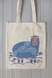 Eco bag "Curly blue sheep"