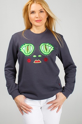Women's Sweatshirt "Dyvooo-Eyes. The Princess Frog", L