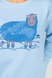 Свитшот бледно-голубой с рисунком барашки