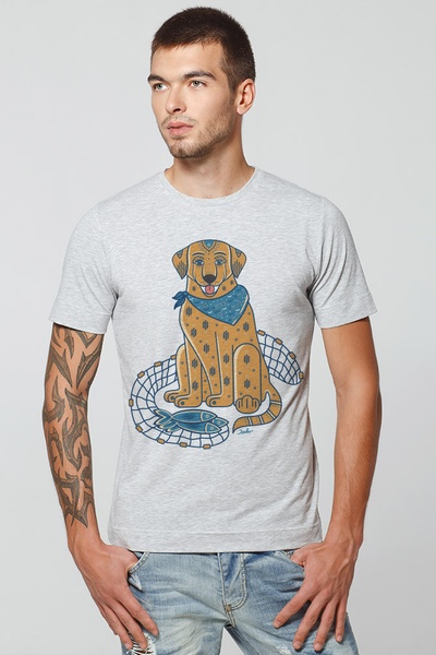 Men’s T-Shirt "The Canadian Labrador", White, S
