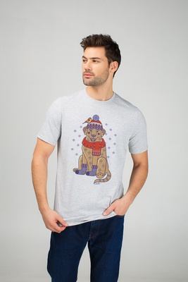 Men’s T-Shirt "New Year’s Wonderdog", S
