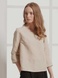 Creamy blouse with a sleeve three quarters, XS/S