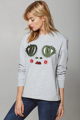 Women's Sweatshirt "Dyvooo-Eyes. The Princess Frog"