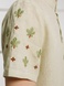 Light green shirt with chestnuts embroidery, M/L