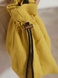 Yellow linen bag