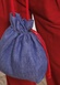 Blue linen bag