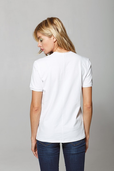 Women’s T-Shirt "Little fox is sleeping", White, S