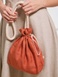 Terracotta linen bag