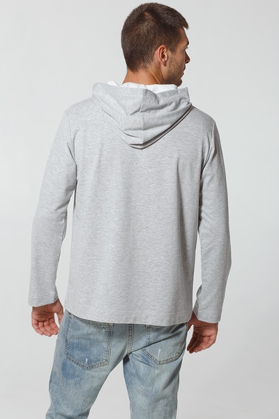 Men's Sweatshirt Hoodie "Apricot Pug", L