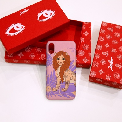The phone case "Lioness", Silicon
