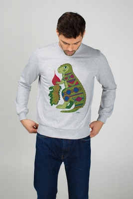 Men's sweatshirt "Dinosaur-Ukrozaurus", S