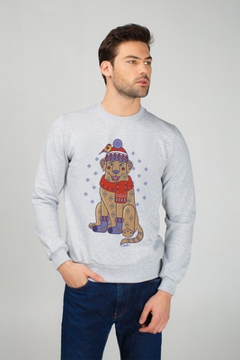 Men's sweatshirt "Christmas labrador"