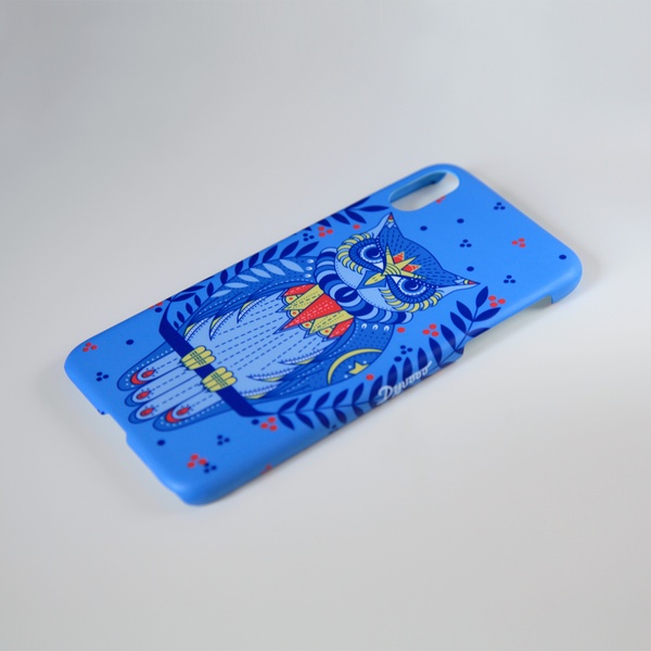 The phone case "Тhe owl taleteller", Silicon