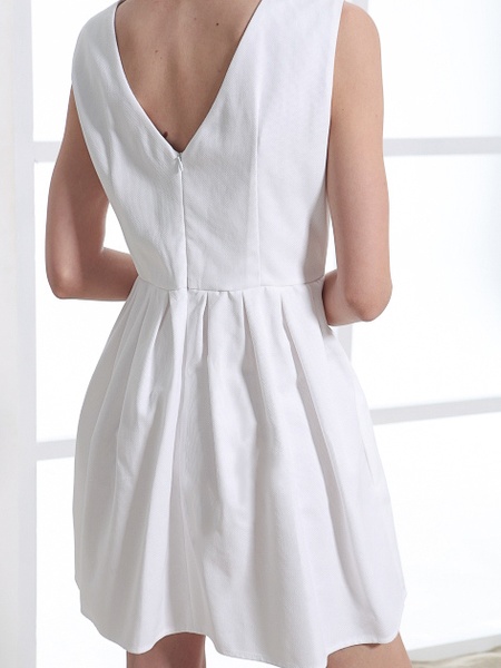 Біла коротка сукня, S/M