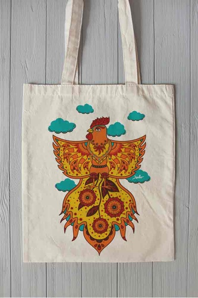 Eco bag "Fire Rooster"