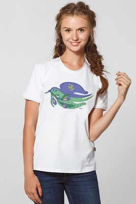 T-shirt "Spring Swallow", S