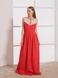 Красное платье с кремовой вышивкой, XS/S
