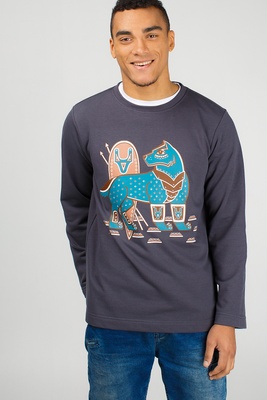 Men's Sweatshirt "Steel Wolf", XL