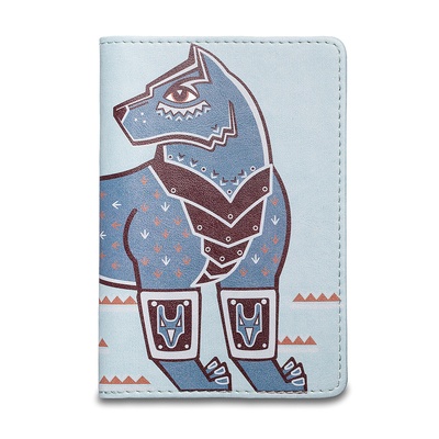 Passport Cover “Steel wolf"