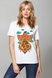 Women’s T-Shirt "Fire Rooster", White, S