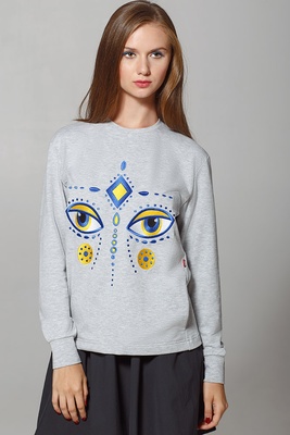 Women's Sweatshirt "Dyvooo-Eyes. Fabulous Deer"