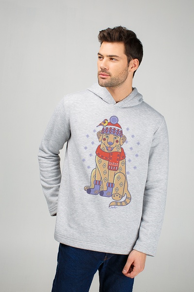 Men’s hoodie "Christmas Labrador", L