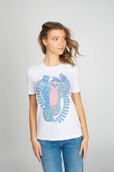 Women's t-shirt with a sloth, S