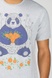 Серая мужская футболка с пандой