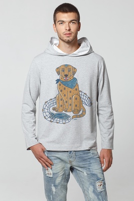Men's Sweatshirt Hoodie "Canadian Labrador", L